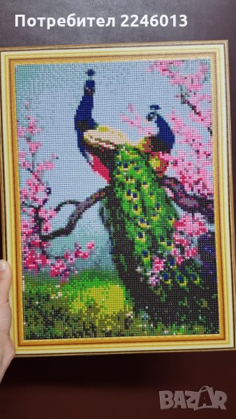 Диамантен гоблен с красиви пауни, снимка 1