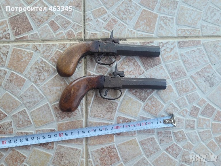 пистолет, пищов, евзалия, чифт пътнически писотлети, снимка 1