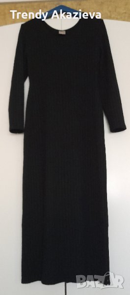 Класическа дълга черна рокля на PlЕIN FUTUR, снимка 1