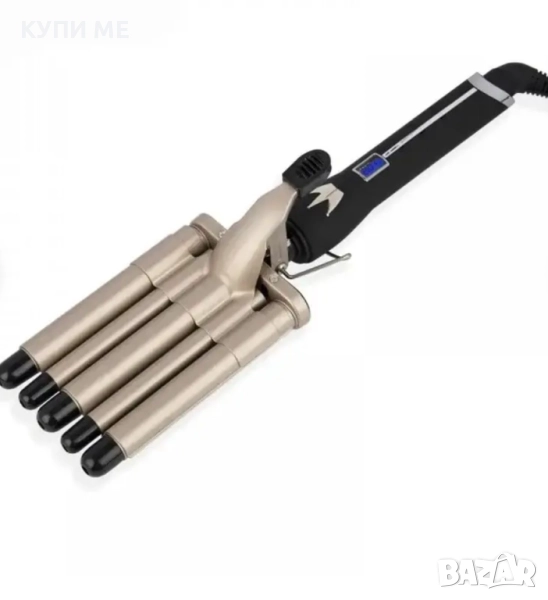 Маша за ретро къдрици с керамично покритие с 5 разделения, снимка 1