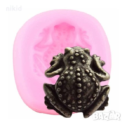 Малка крастава жаба силиконов молд форма за декорация торта фондан шоколад и др, снимка 1