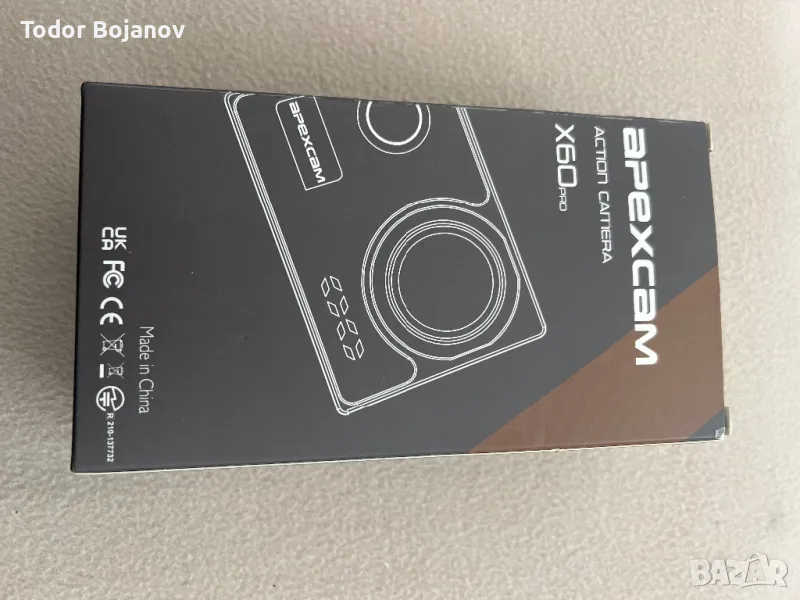 Apexcam X60 Pro спортна видеокамера, 4K, 60FPS, НОВА, снимка 1