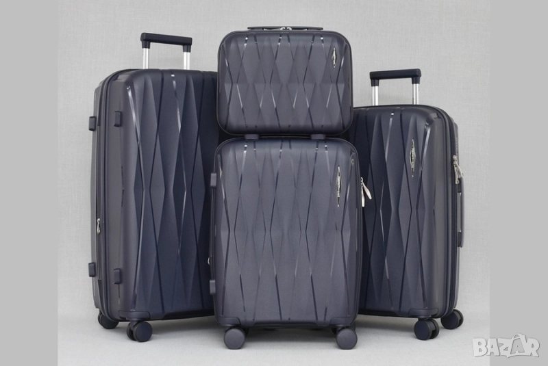ПЪТНИЧЕСКИ КУФАРИ - КОМПЛЕКТ 3 БРОЯ И ЧАНТА ОТ ПОЛИПРОПИЛЕН PP241, снимка 1