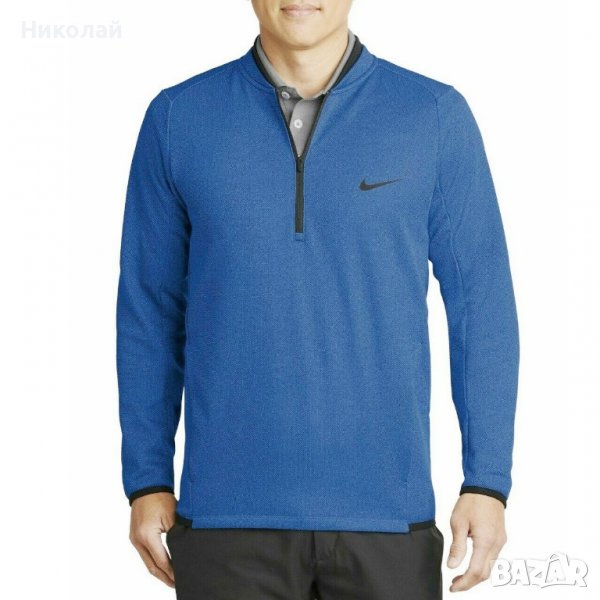 NIKE AH6267 Therma-Fit Dri-Fit Fleece Оригинално Мъжко Горнище Поларена Ватирана Блуза Размер L, снимка 1
