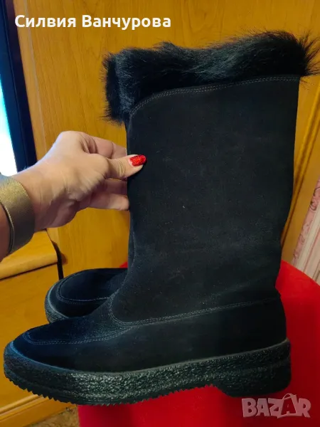 Оригинални ботуши на Vibram с косъм от канадски вълк, снимка 1