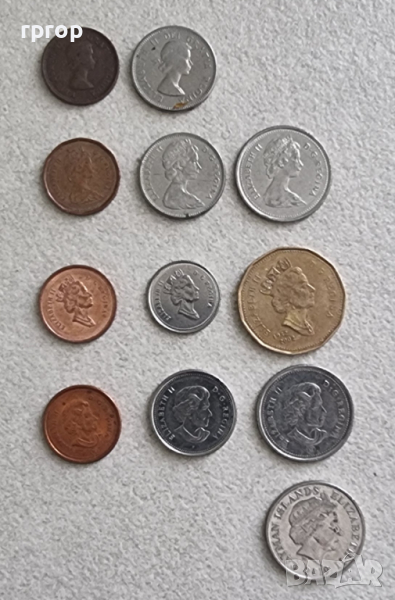 Канада. 1,5, 10, 25 цента  и 1 долар . 12 бр. различни до една монети., снимка 1