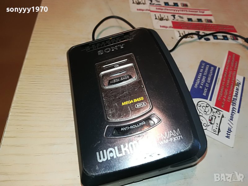 SONY WM-FX171 WALKMAN-ВНОС GERMANY 0105230756, снимка 1