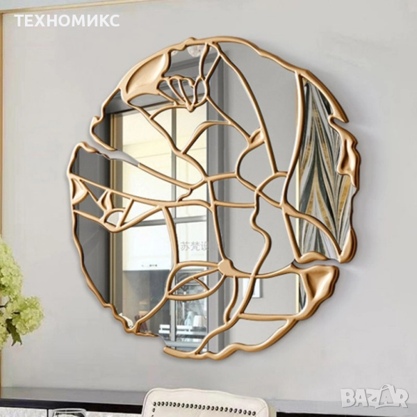 Декоративно дизайнерско огледало за стенен монтаж, снимка 1