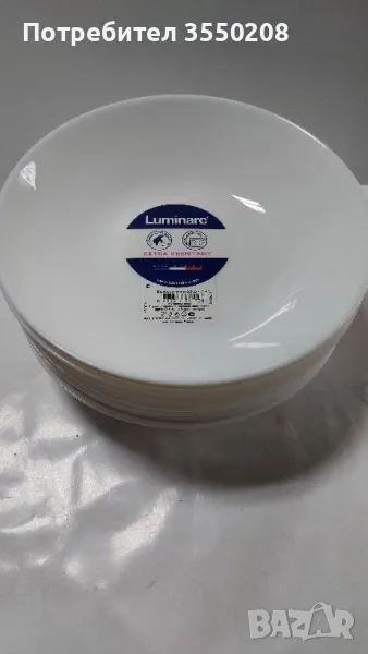 Нови чинии дълбоки, опал, снимка 1