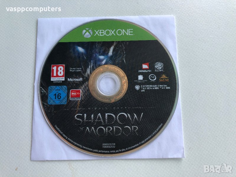 Middle Earth Shadow of Mordor (без кутия) XBOX ONE, снимка 1