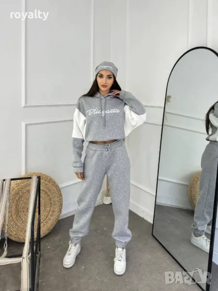 Ватиран дамски комплект  3 части с шапка , снимка 1