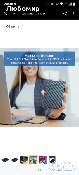 Преносим SSD Verbatim Store 'n' Go - 512 GB - Черен - Външен SSD - USB 3.0 SSD - Външен SSD , снимка 1