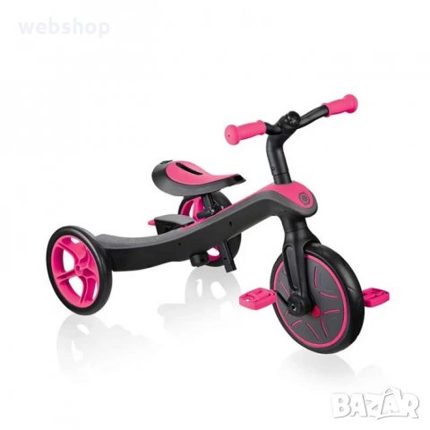 Детска триколка 4 в 1 Globber Trike Explorer, розова, снимка 3 - Детски велосипеди, триколки и коли - 35292764