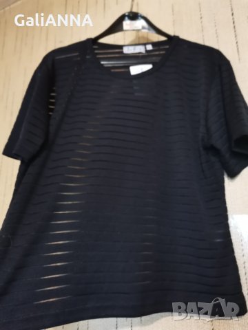 СТРАХОТНА НОВА БЛУЗА РАЗМЕР ДО XL , снимка 3 - Тениски - 32678075