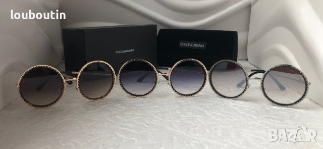 Dolce & Gabbana DG Дамски слънчеви очила кръгли овални , снимка 12 - Слънчеви и диоптрични очила - 38767143