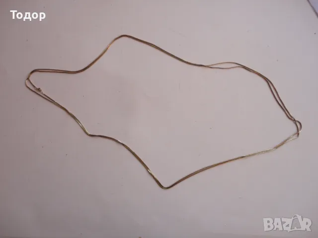 Уникално позлатено сребърно колие верижка 835, снимка 3 - Колиета, медальони, синджири - 47480402