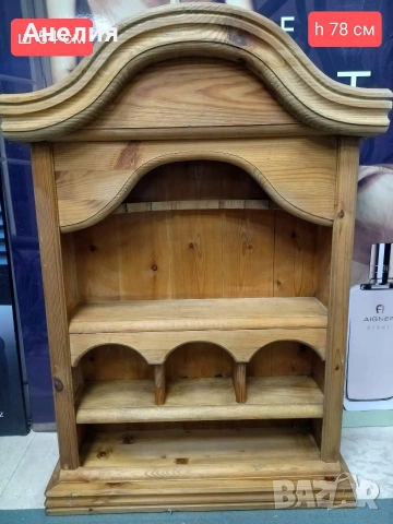 Етажерка за стена от скандинавски бор