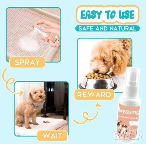 Спрей за обучение на гърне за домашни любимци , снимка 6 - За кучета - 52751791