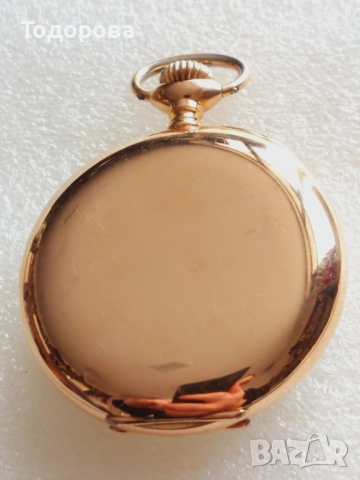 	Златен 18к джобен часовник Зенит(Zenith) отлично състояние 42 грама в 18 карата, снимка 9 - Мъжки - 52075096