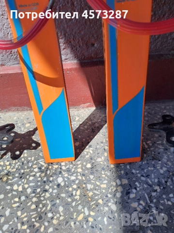 Детски ретро ски произведени в Германия с дължина 100 см и щеки 95 см  запазени, снимка 5 - Други спортове - 51465037