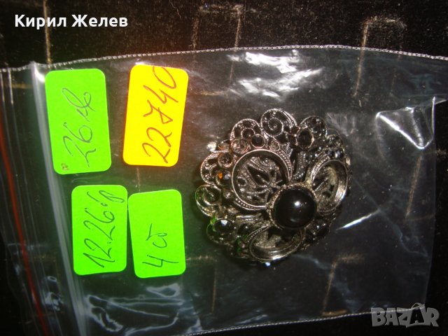 СКЪПОЦЕННА АРТ-ДЕКО СТИЛ СТАРА ФИЛИГРАННА БРОШКА РЕТРО БИЖУ 22740, снимка 6 - Антикварни и старинни предмети - 33127370