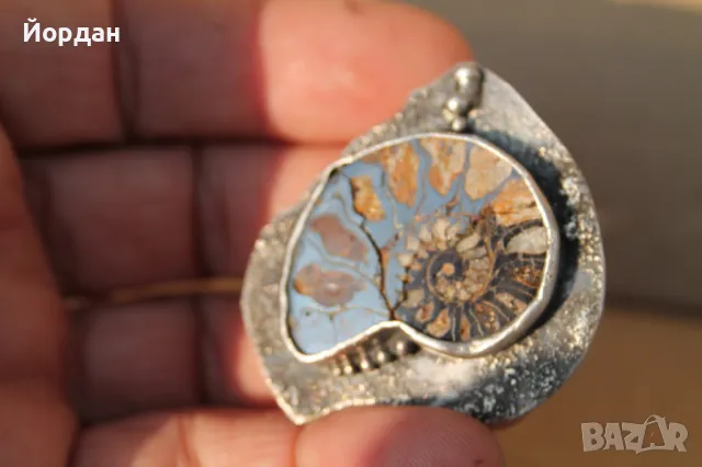 Дамска сребърна брошка, снимка 5 - Антикварни и старинни предмети - 47777665