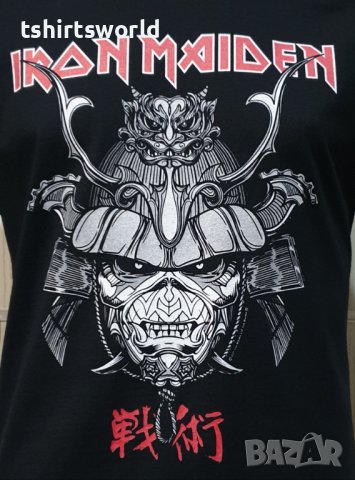 Нова мъжка тениска на музикалната група IRON MAIDEN - Senjutsu Samurai Eddie Graphic Navy, снимка 2 - Тениски - 37106867