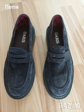 Мъжки мокасини- тъмносини
