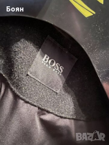 Черно палто HUGO BOSS, снимка 3 - Палта - 32721863