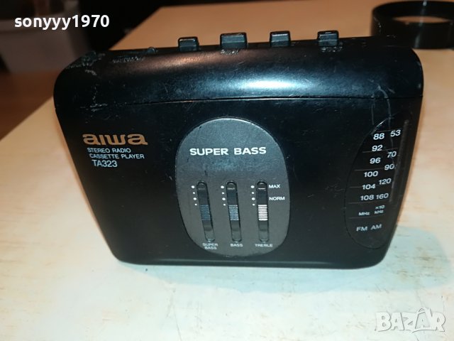 ★ █▬█ 🛑 ▀█▀ ★aiwa hs-ta323 reverse walkman tape/radio-france 0711221702, снимка 2 - Радиокасетофони, транзистори - 38592118