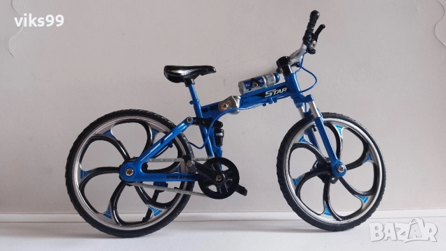 Mini 1:10 Alloy Bicycle Model Metal Finger Mountain Bike, снимка 4 - Колекции - 52936226