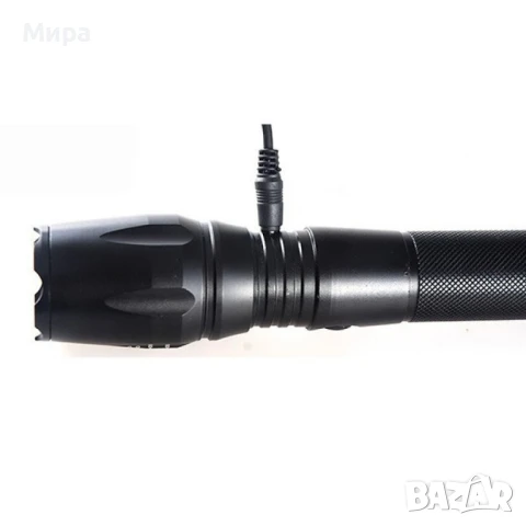 Фенер  CREE T6 с телескопичен фокус, LED лампа, корпус от  алуминиева сплав FL4, снимка 4 - Лед осветление - 50544271