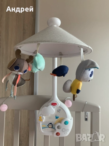 TINY LOVE Музикална въртележка, проектор и нощна лампа Magical Night Black&White, 0м+