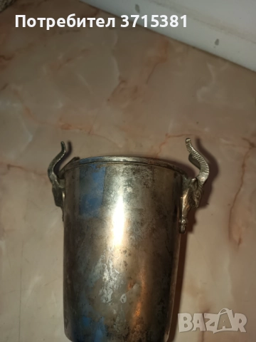 Съд за охлаждане на вино. , снимка 2 - Антикварни и старинни предмети - 52907775