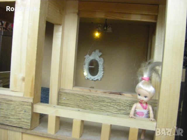 Къща за кукли от дърво - уникат, снимка 8 - Кукли - 52856097