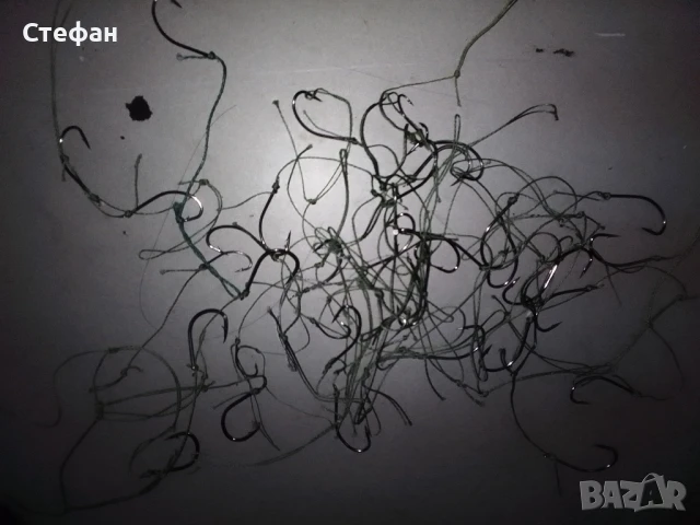 вързани куки със 4 нишково плетено влакно на цена 5 стотинки за един брой кука., снимка 5 - Такъми - 51162465