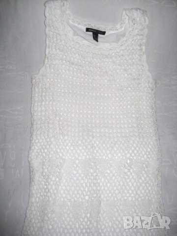 Дамска рокля бяла плетиво