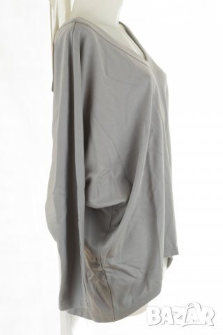 Дамска блуза в сив нюанс марка Yuliya Babich, снимка 4 - Тениски - 27442277