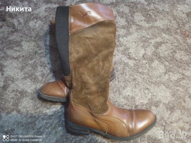 PUMA-ботуши от естествена кожа 40 номер, снимка 1