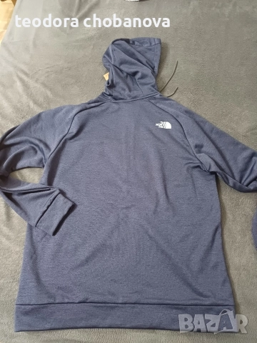 Нов мъжки суитчер The North Face Reaxion Fleece Full Zip Hoodie summit navy dark heather/ grey , снимка 9 - Спортни дрехи, екипи - 52906291
