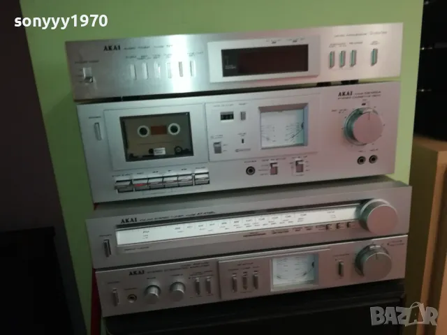 AKAI MADE IN JAPAN-АУДИО КОМПЛЕКТ-ВНОС SWISS LNWC1811240813, снимка 4 - Ресийвъри, усилватели, смесителни пултове - 48006950