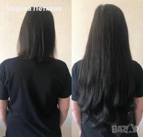 естествена черна коса 70 см