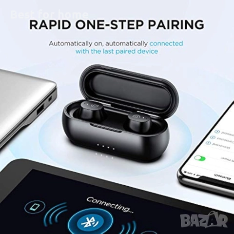 Безжични слушалки BOMAKER, Bluetooth 5.0 стерео, графенови драйвери с дълбок бас, снимка 4 - Bluetooth слушалки - 52479504