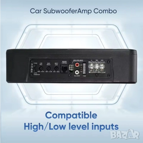 Компактен 10” автомобилен 800W(peak) активен субуфер, снимка 9 - Аксесоари и консумативи - 53449047
