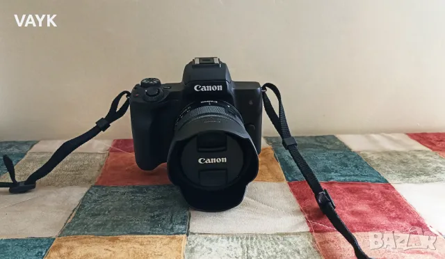 Фотоапарат Canon EOS M50 KIT + 2 Обектива + Адаптер, снимка 8 - Фотоапарати - 47928502