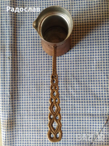 старо медно джезве за кафе, снимка 7 - Съдове за готвене - 51410621