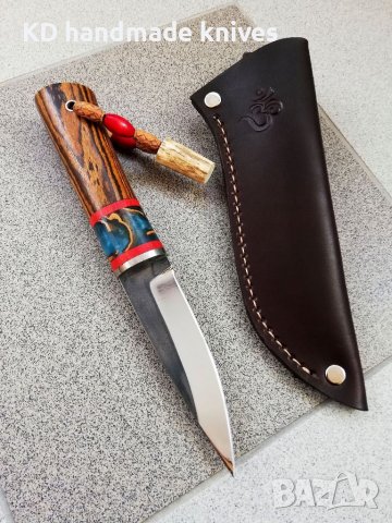 Ръчно изработен ловен нож от марка KD handmade knives ловни ножове, снимка 2 - Ловно оръжие - 39889785
