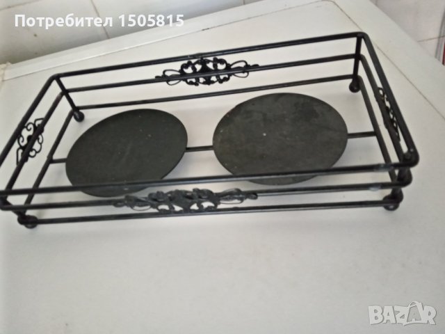 Красив свещник от ковано желязо, снимка 4 - Други - 37937348