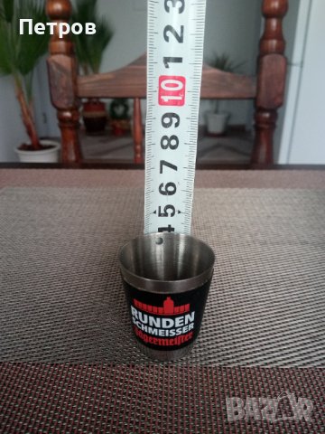 Продавам колекционерска, метална и фирмена чашка за шот., снимка 2 - Колекции - 39883413