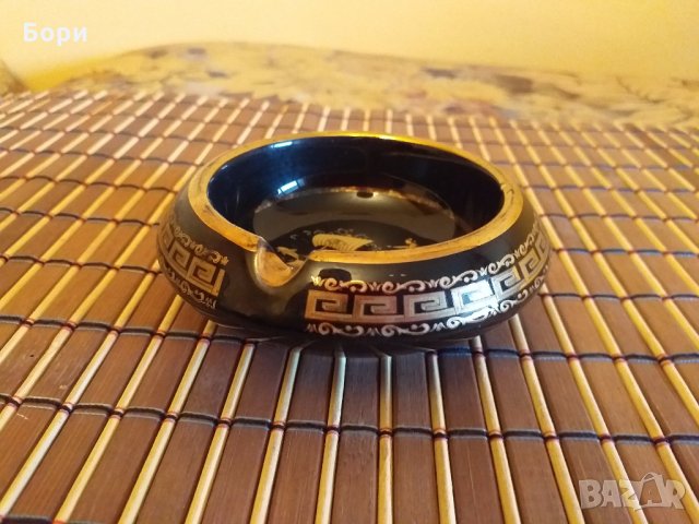 Порцеланов пепелник  GREECE 24K GOLD D.STRIGOS, снимка 2 - Други ценни предмети - 27913049